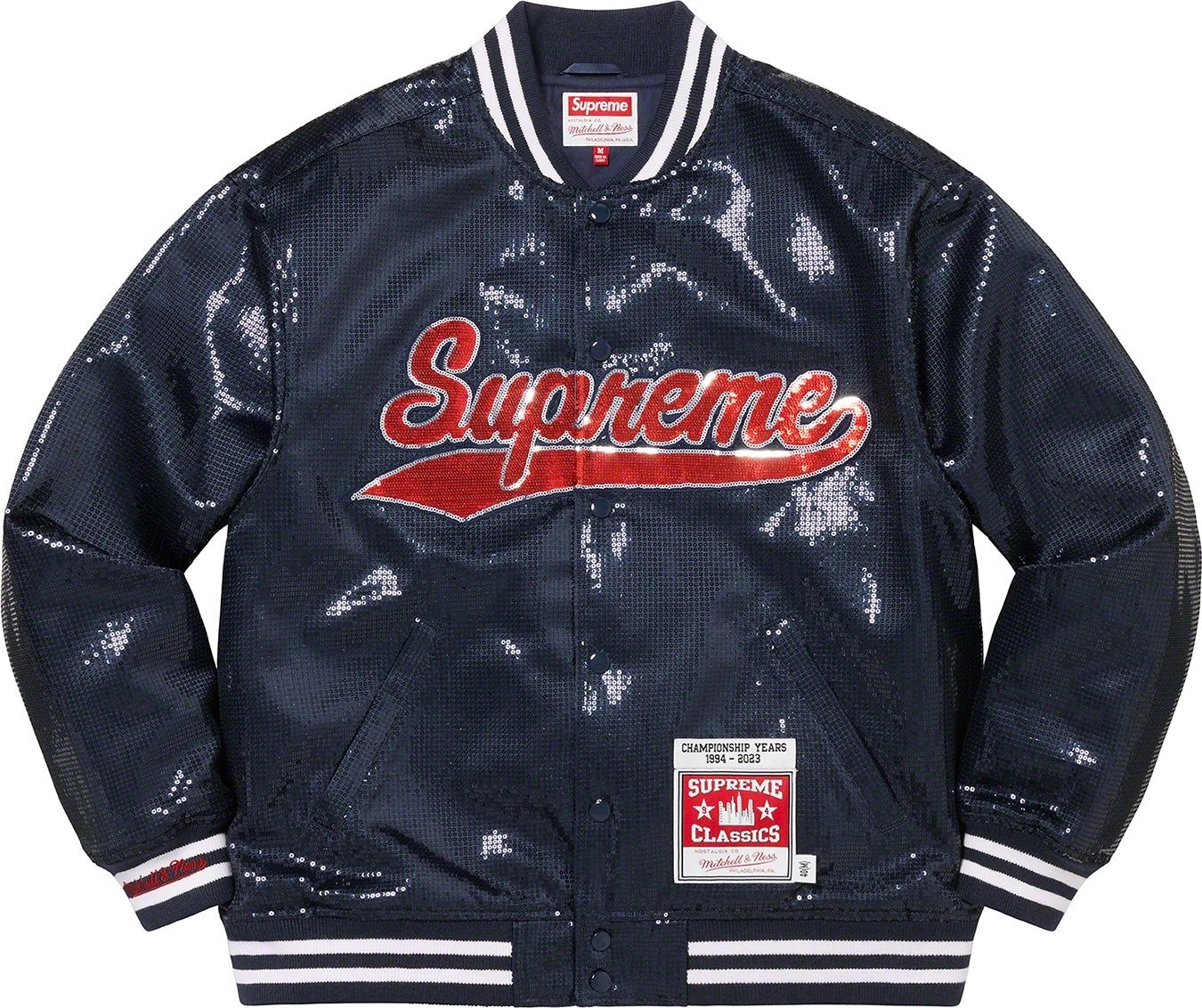 Supreme®/Mitchell & Ness® Sequin Varsity Jacket view 24